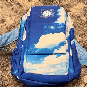 Kids Blue Cloud Print Backpack